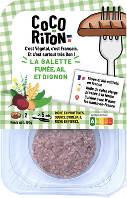 La galette fumée, ail et oignon