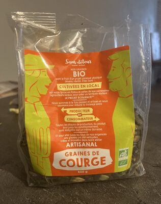 Graines de courge front packaging