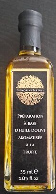 Préparation à base d'huile d'olive aromatisé à la truffe