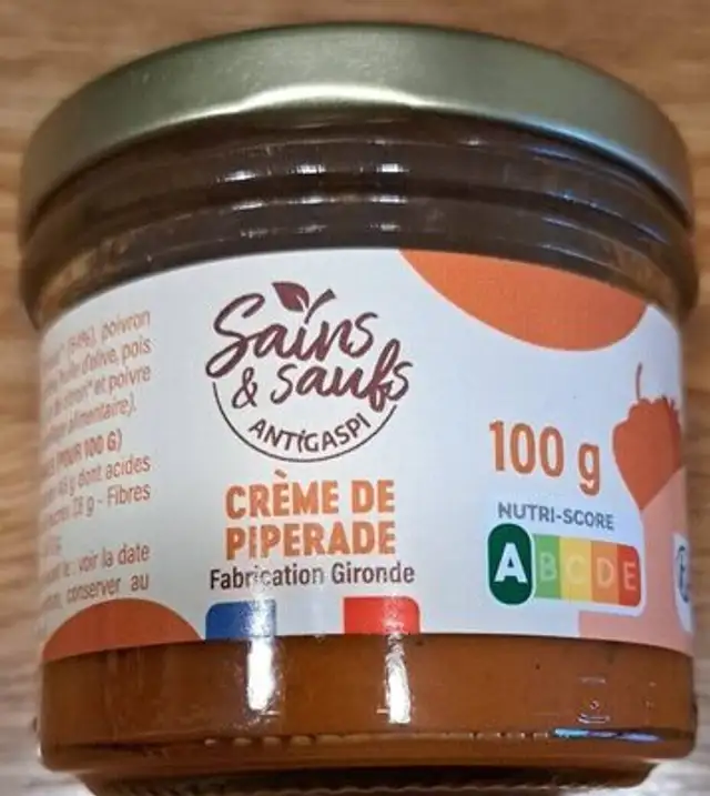 Crème de piperade front packaging