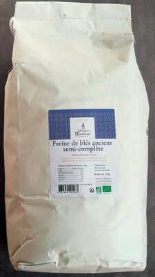 Farine de blés anciens semi-complète front packaging