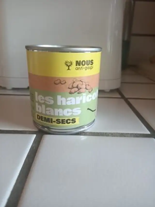 Haricots blancs front packaging