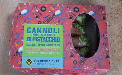 Cannoli farcis à la crème de pistache