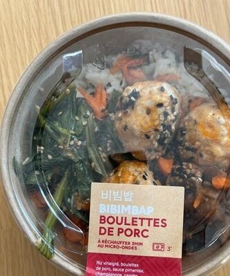 Bibimbap Boulettes de porc