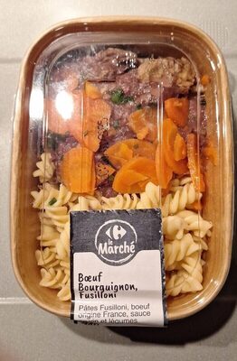 Bœuf bourguignon, fusilloni