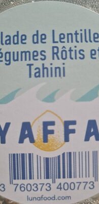 Salade lentille légume rôtis et tahini