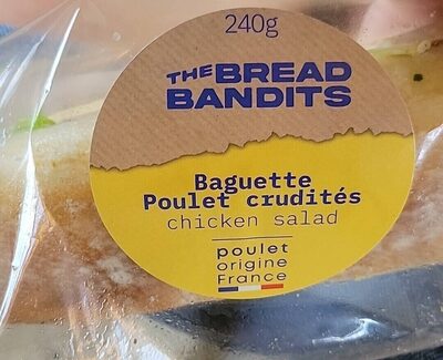 Baguette poulet crudités