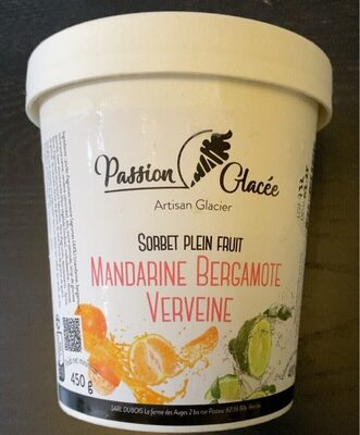 Sorbet plein fruit mandarine bergamote verveine