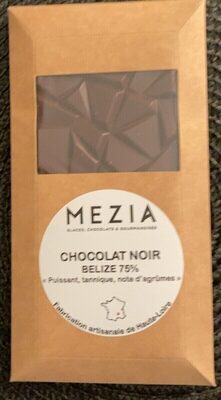 Chocolat noir Belize 75%