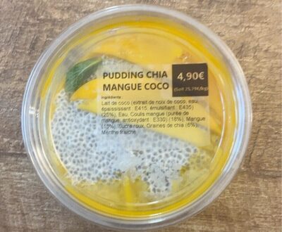 Pudding chia mangue coco front packaging
