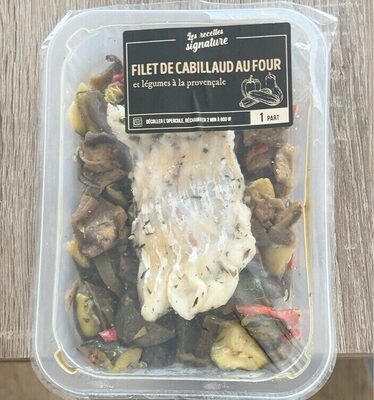 Filet de cabillaud au four et legumes à la provencale