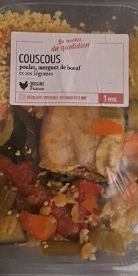 Couscous poulet merguez de boeuf légumes