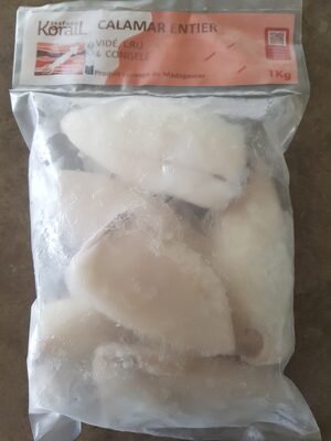Calamar entier congelé