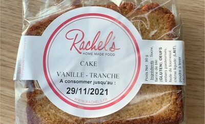 Cake vanille tranche
