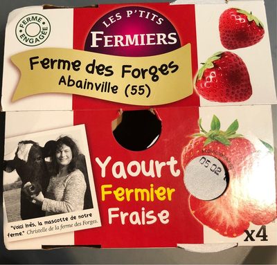 Yaourt fermier fraise