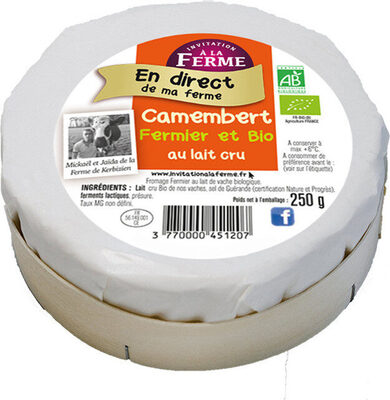 Camembert bio au lait cru