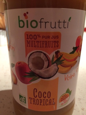 100 % pur jus multifruits Coco Tropical front packaging