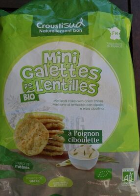 Mini galettes de lentilles