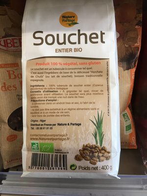 Souchet Entier Bio - 400 G - Nature & Partage