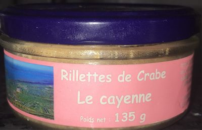 Rillettes de crabe front packaging