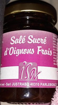 Salé sucré ďognons frais