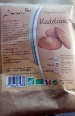 Préparation pour Madeleines