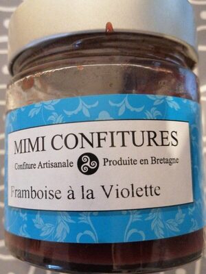 Confiture framboise violette front packaging