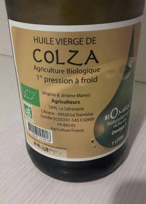 Huile vierge de colza