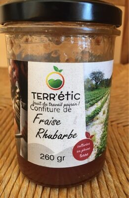 Confiture de fraise rhubarbe