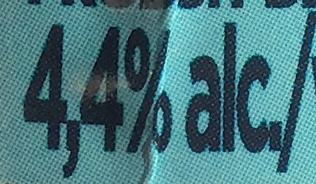 Bière artisanale blanche nutrition facts table