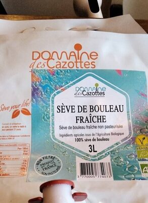 Sève de bouleau fraîche