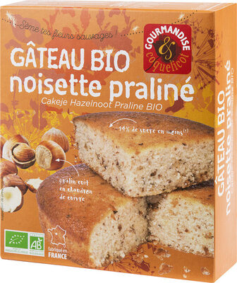 Gateau bio noisette praliné