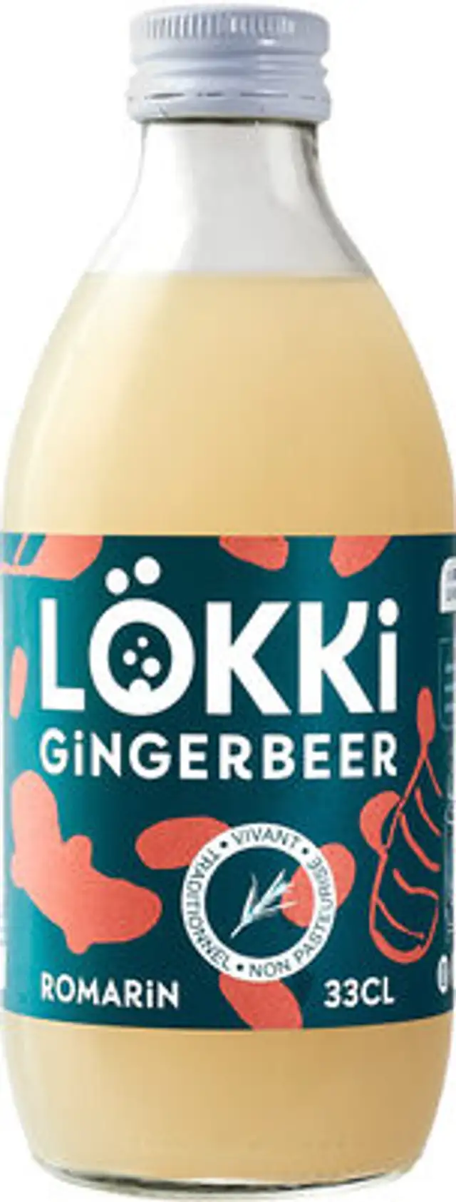 Ginger beer au romarin front packaging