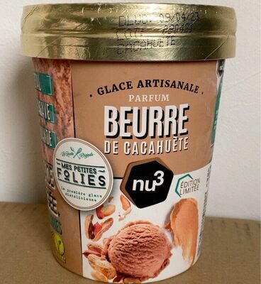 Glace beurre de cacahuète front packaging