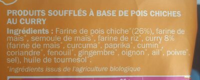 L'apéro Boules - Curry ingredients label