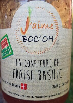 Confiture fraise basilic