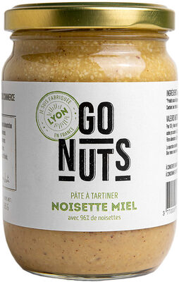 Pâte à tartiner noisettes miel Bio