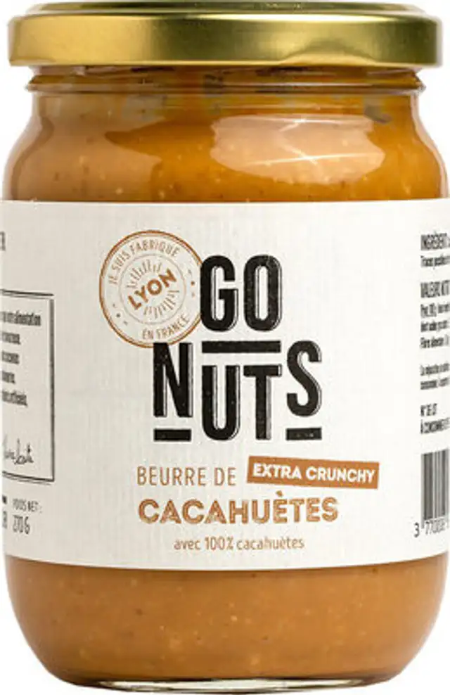 Beurre de cacahuètes Extra Crunchy front packaging