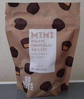 MINI palets chocolat au lait fourrés au beurre de cacahuètes