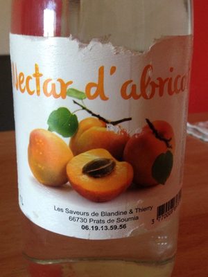 Nectar d'abricot front packaging