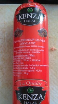 Saucisson Halal boeuf olive