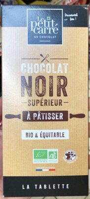 Chocolat noir supérieur à patisser