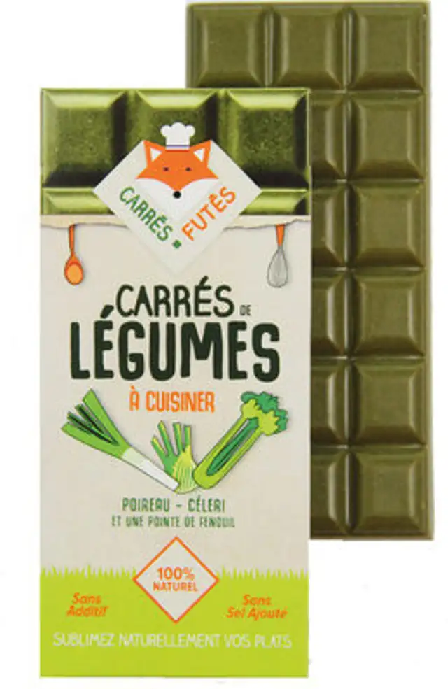 Carrés de légumes front packaging
