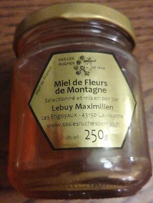 Miel de fleurs de montagne front packaging