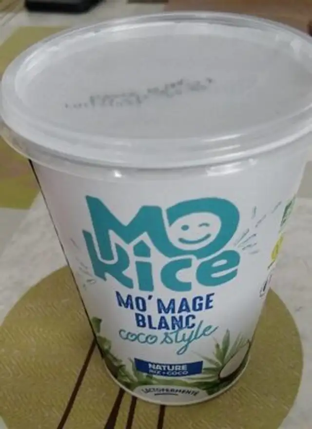 Mo' mage blanc végétal front packaging