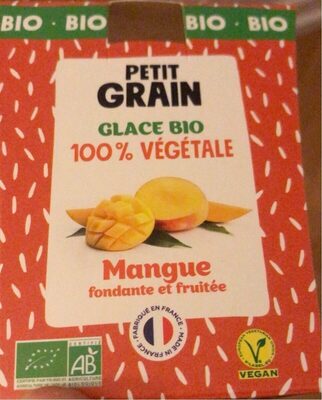 Glace bio vegetale mangue front packaging