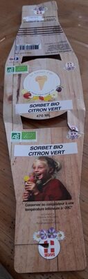 sorbet bio citron vert front packaging