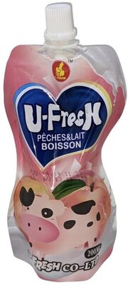U-fresh pêches & lait boisson