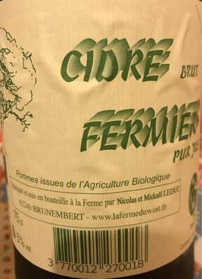 Cidre fermier