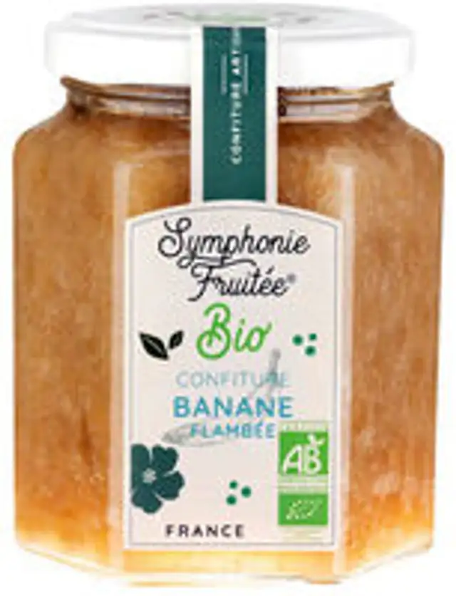Symphonie Fruitee - Organic Flambéed Banana Jam, 330g (11.6oz)